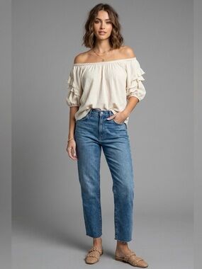Max Studio Cream Blouse